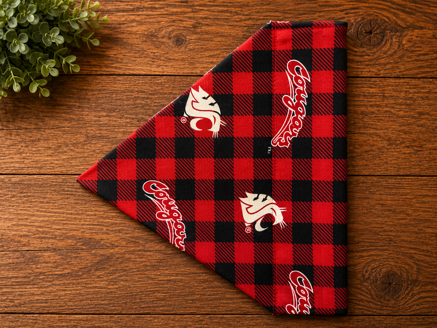 WSU Crimson Black Plaid